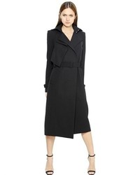 Thierry Mugler Double Wool Crepe Trench Coat