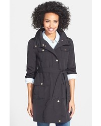 Ellen Tracy Utility Trench Coat With Removable Hood