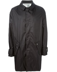 Wanda Nylon Buttoned Raincoat
