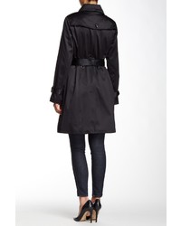 London Fog Water Repellent Hooded Trench Coat