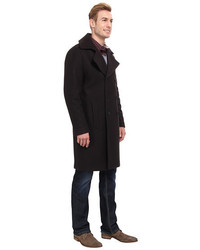 Andrew Marc X Richard Chai Ivan Italian Pressed Self Bonded Wool Elongated Double Breasted Trench