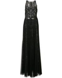 Black Tulle Evening Dress