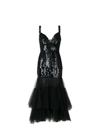Temperley London Sequinned Tulle Tiered Dress