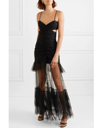 Alice McCall The Only Exception Cutout Layered Tulle Maxi Dress