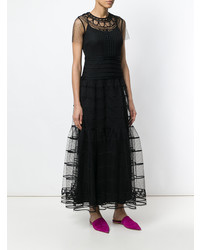 RED Valentino Tiered Tulle Maxi Dress
