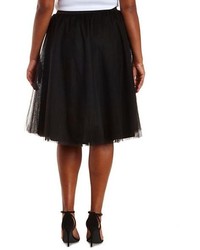 Charlotte Russe Plus Size Tulle Full Midi Skirt
