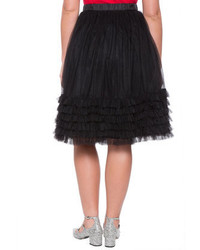 ELOQUII Plus Size Layered Tulle Skirt