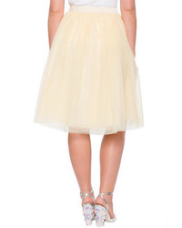 ELOQUII Plus Size Studio Tulle Midi Skirt