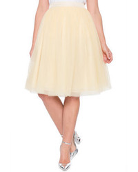 ELOQUII Plus Size Studio Tulle Midi Skirt