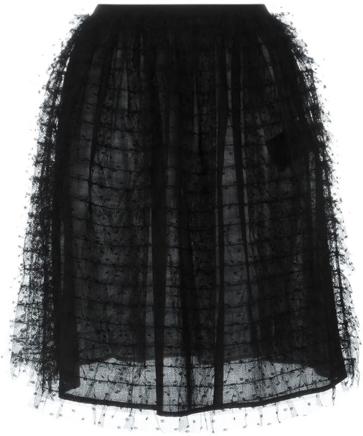 black tulle rara skirt