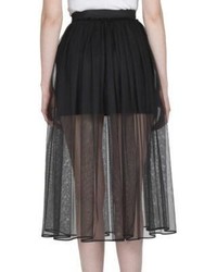 Givenchy Tulle Overlay Mini Skirt