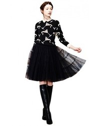 Alice + Olivia Darcy Tiered Tulle Skirt