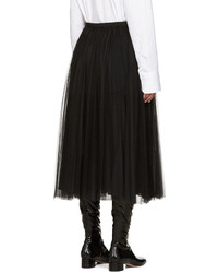 Valentino Black Tulle Skirt