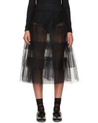 Simone Rocha Black Tulle Skirt