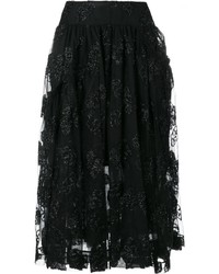 Simone Rocha Jacquard Tulle Midi Skirt