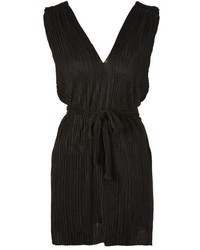 Topshop Plisse Belted Tunic
