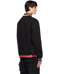 Mastermind World Black Embroidered Sweatshirt