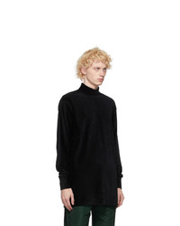 Landlord Black Knit Turtleneck Sweater