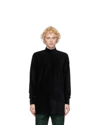 Landlord Black Knit Turtleneck Sweater