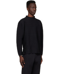 CFCL Black Polyester Long Sleeve T Shirt