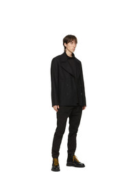 Ps By Paul Smith Black Rolled Collar Turtleneck