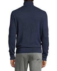 Neiman Marcus Cashmere Silk Turtleneck Sweater