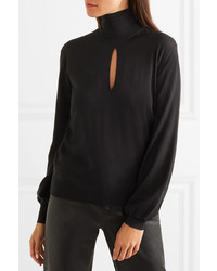 Tom Ford Cutout Cashmere And Silk Blend Turtleneck Sweater