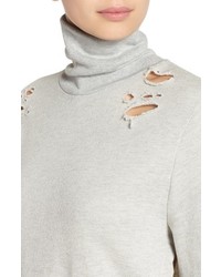 Pam & Gela Destroyed Turtleneck Sweatshirt