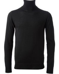 Diesel Black Gold Ribbed Roll Neck Sweater