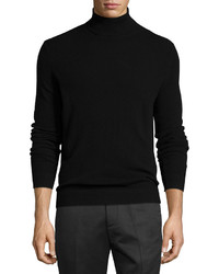 Theory Donners Cashmere Turtleneck Sweater Black