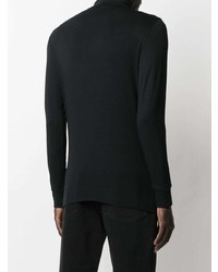 Raf Simons Embroidered Logo Funnel Neck Top