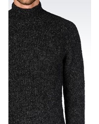 Emporio Armani Turtleneck Sweater In Wool Blend