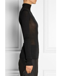 Rick Owens Fine Knit Cashmere Turtleneck Sweater