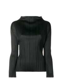 Pleats Please By Issey Miyake Funnel Neck Jumper