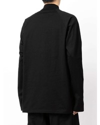 Julius Geometric Embroidery Long Sleeved T Shirt