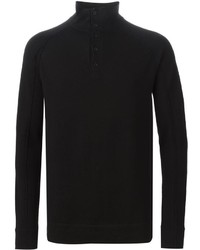 Helmut Lang Buttoned Turtleneck Sweater