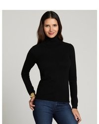 Magaschoni Ivory Cashmere Turtleneck Sweater