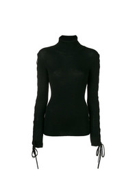 P.A.R.O.S.H. Laced Sleeve Turtleneck Sweater