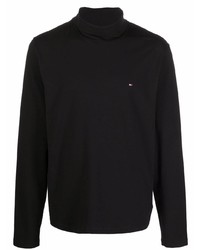 Tommy Hilfiger Logo Embroidered Roll Neck T Shirt