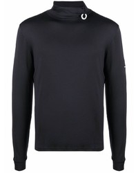 Raf Simons X Fred Perry Logo Plaque Turtleneck Top