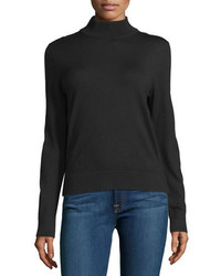 Carolina Herrera Long Sleeve Turtleneck Sweater Black