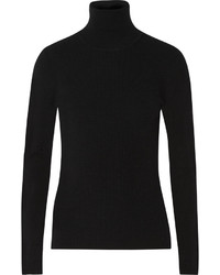 Michl Kors Collection Ribbed Knit Turtleneck Sweater