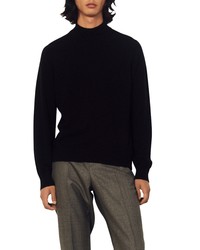 Sandro Mock Neck Cashmere Sweater