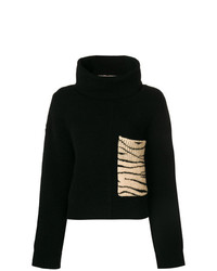 Ssheena Patched Turtleneck Sweater