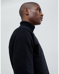 French Connection Plain 100% Cotton Roll Neck Jumper