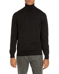 French Connection Regular Fit Stretch Cotton Turtleneck