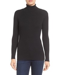 Vince Camuto Ribbed Cotton Turtleneck Sweater