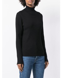 Tory Burch Ribbed Knit Roll Neck Sweater