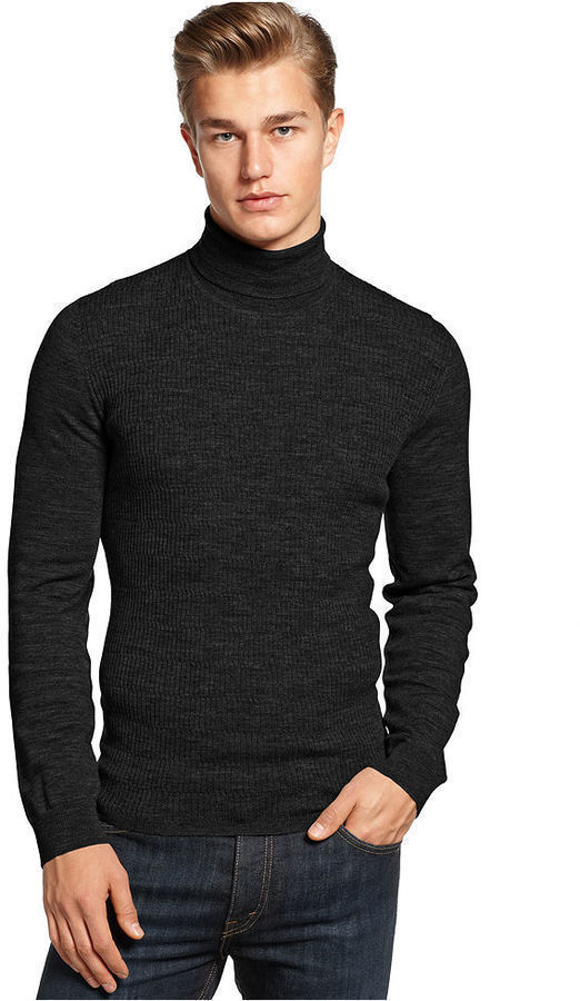 Calvin Klein Ribbed Turtleneck Sweater | Where to buy & how to wear