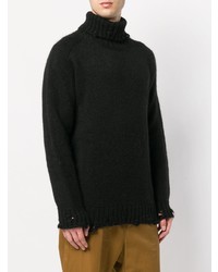Maison Flaneur Ripped Turtleneck Sweater